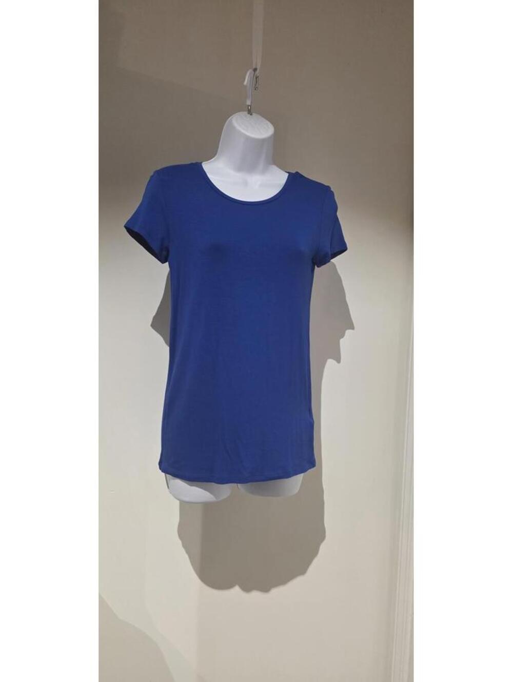 Majestic Filatures Blue Soft Touch Short Sleeve T Shirt Size 3